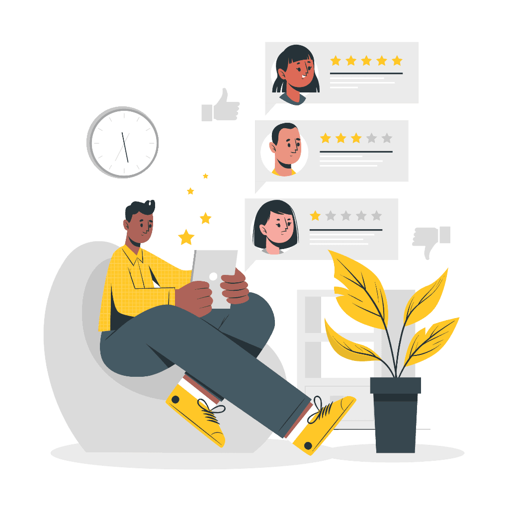 Customer Reviews Illustration