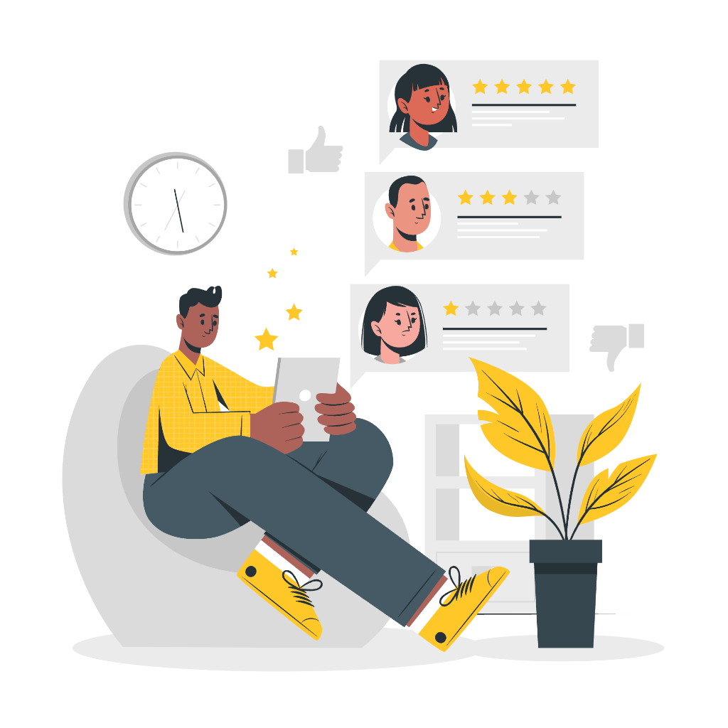 Customer Reviews Illustration